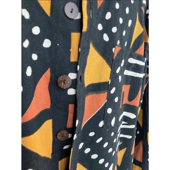 Vintage MUDCLOTH MENS LONGSLEEVE TOP - Picture 3 of 4